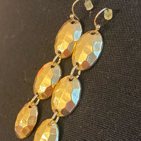 NY&Co 3 Tier Gold Earrings - Picture 2 of 3